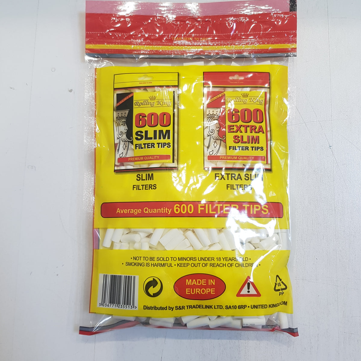 5mm Palmer Cigarette Cotton Filters - Extra Slim
