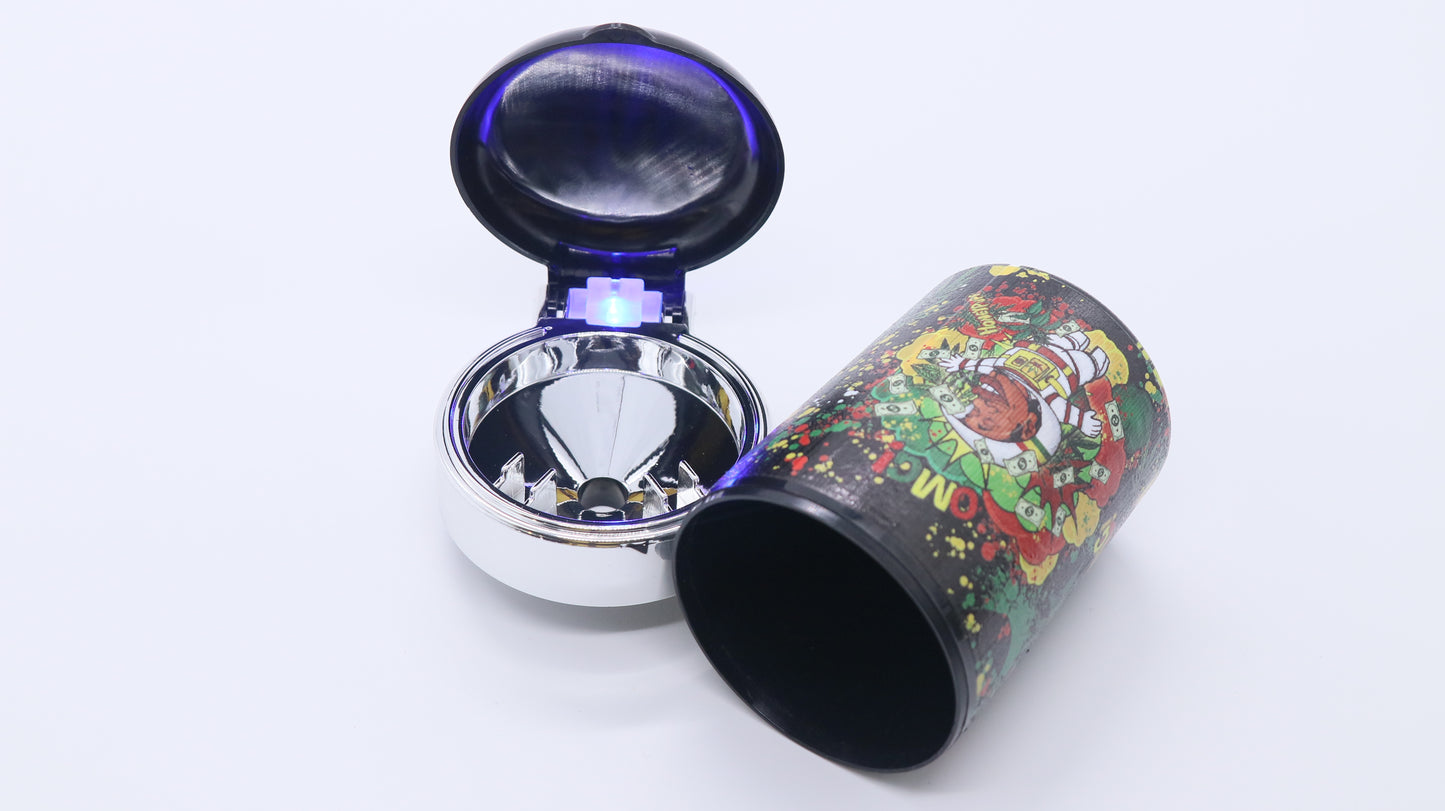 Bin Ashtray with LED Light
