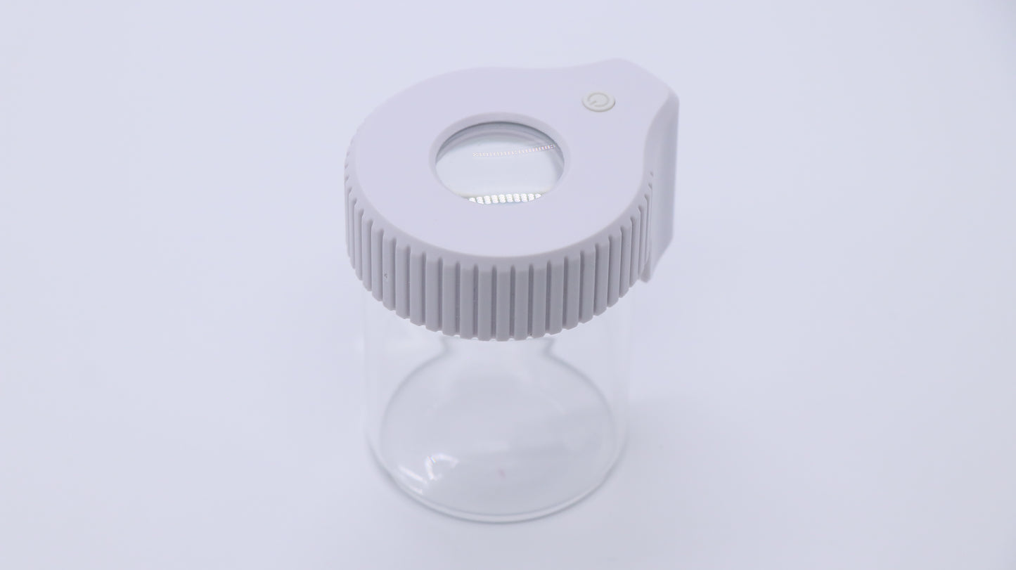 Terps Magnifying Glass Stash Jar with LED Light
