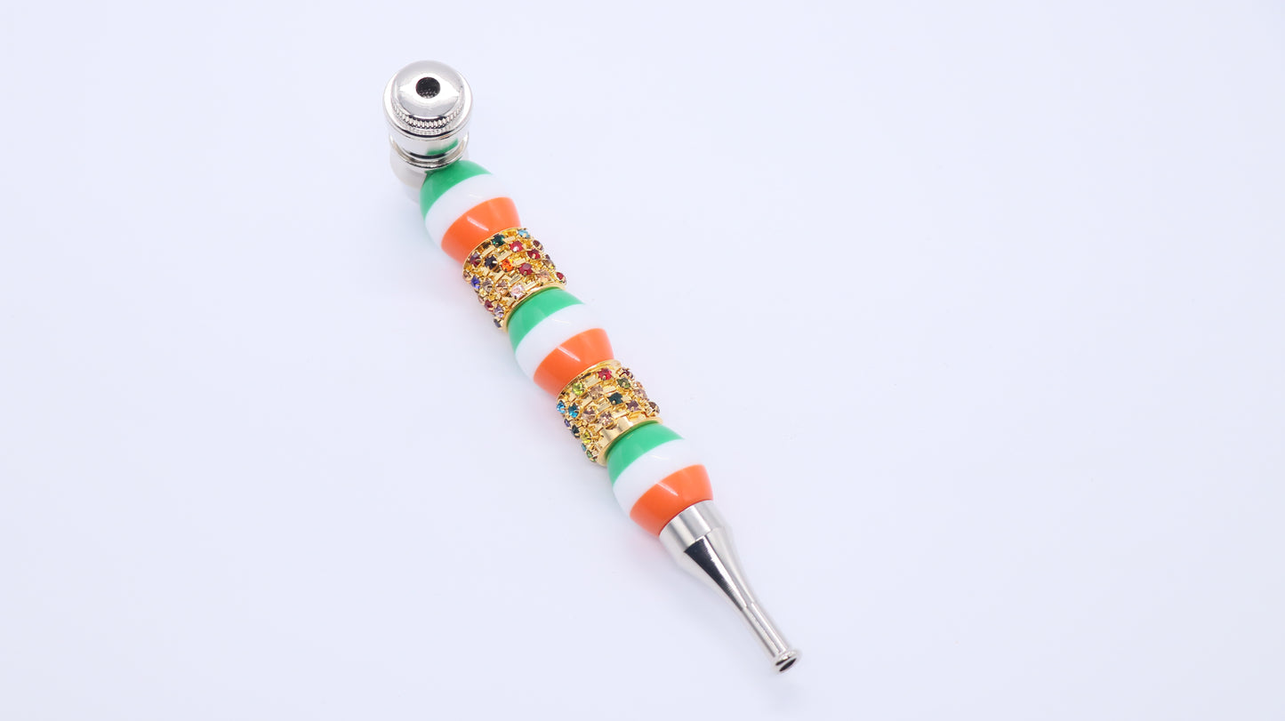 5" Crystal Metallic Pipe - Fancy Puffs Smoke Shop