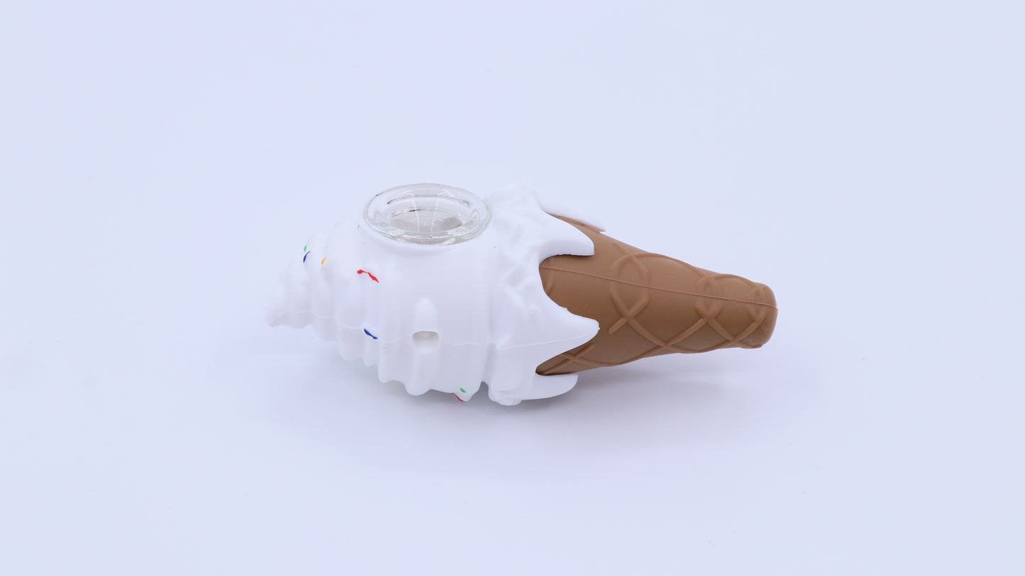 4" IceCream Cone Silicone Pipe