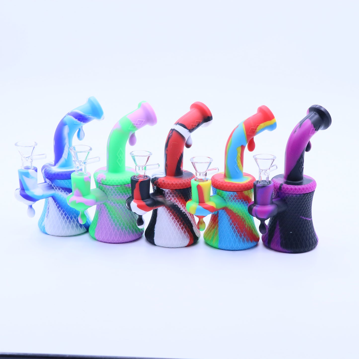 6" Drops Silicone Bong