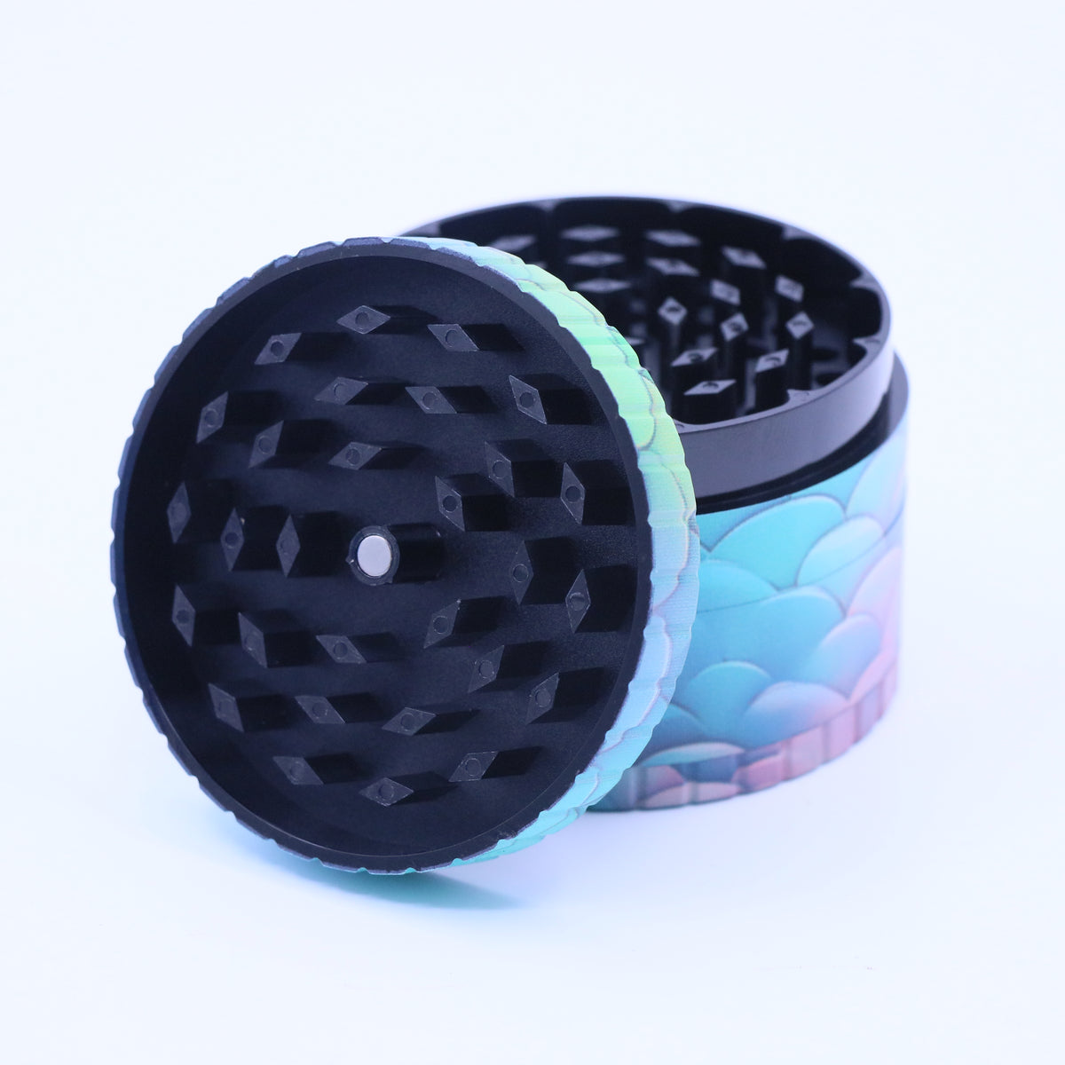 80mm Scaley 4-Part Acrylic Grinder - XLarge