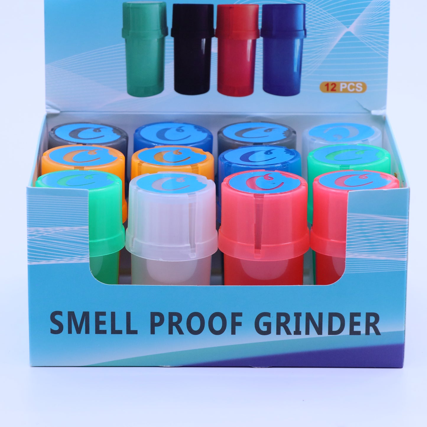 40mm Cookies 3-Part Plastic Grinder & Storage - Small
