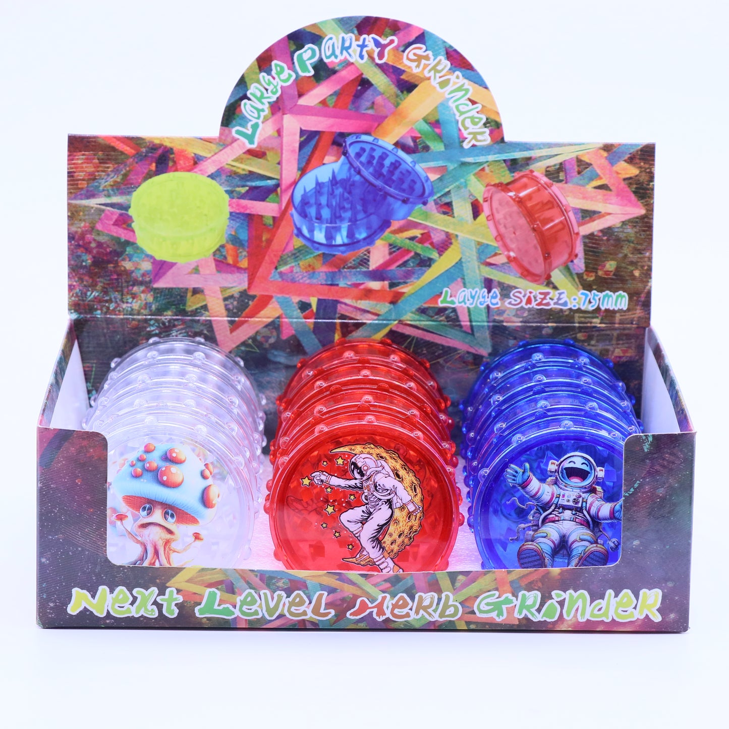 80mm Funky 2-Part Acrylic Grinder - XLarge