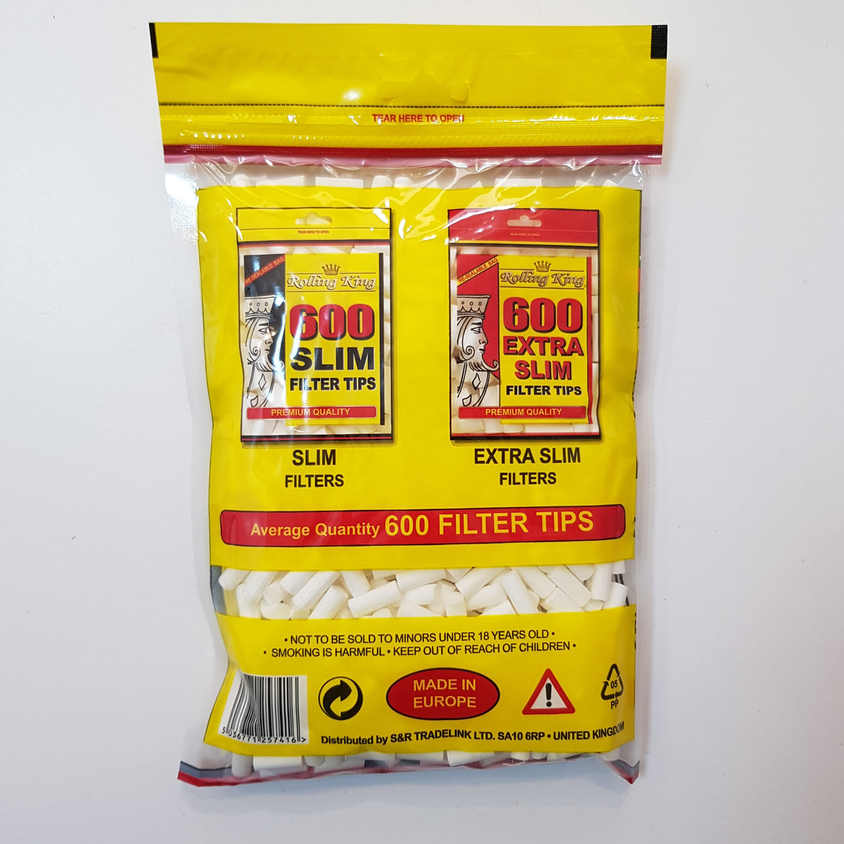 Palmer Cigarette Slim Cotton Filters - 6mm