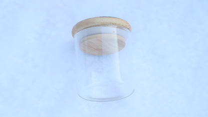 Bamboo & Glass Stash Jar