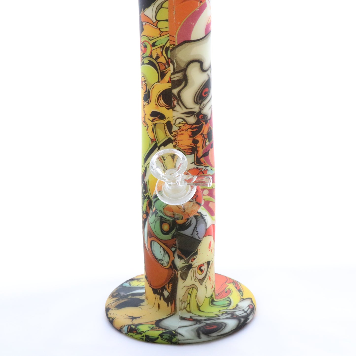 13" Glowing Silicone Straight Bong - Fancy Puffs Smoke Shop