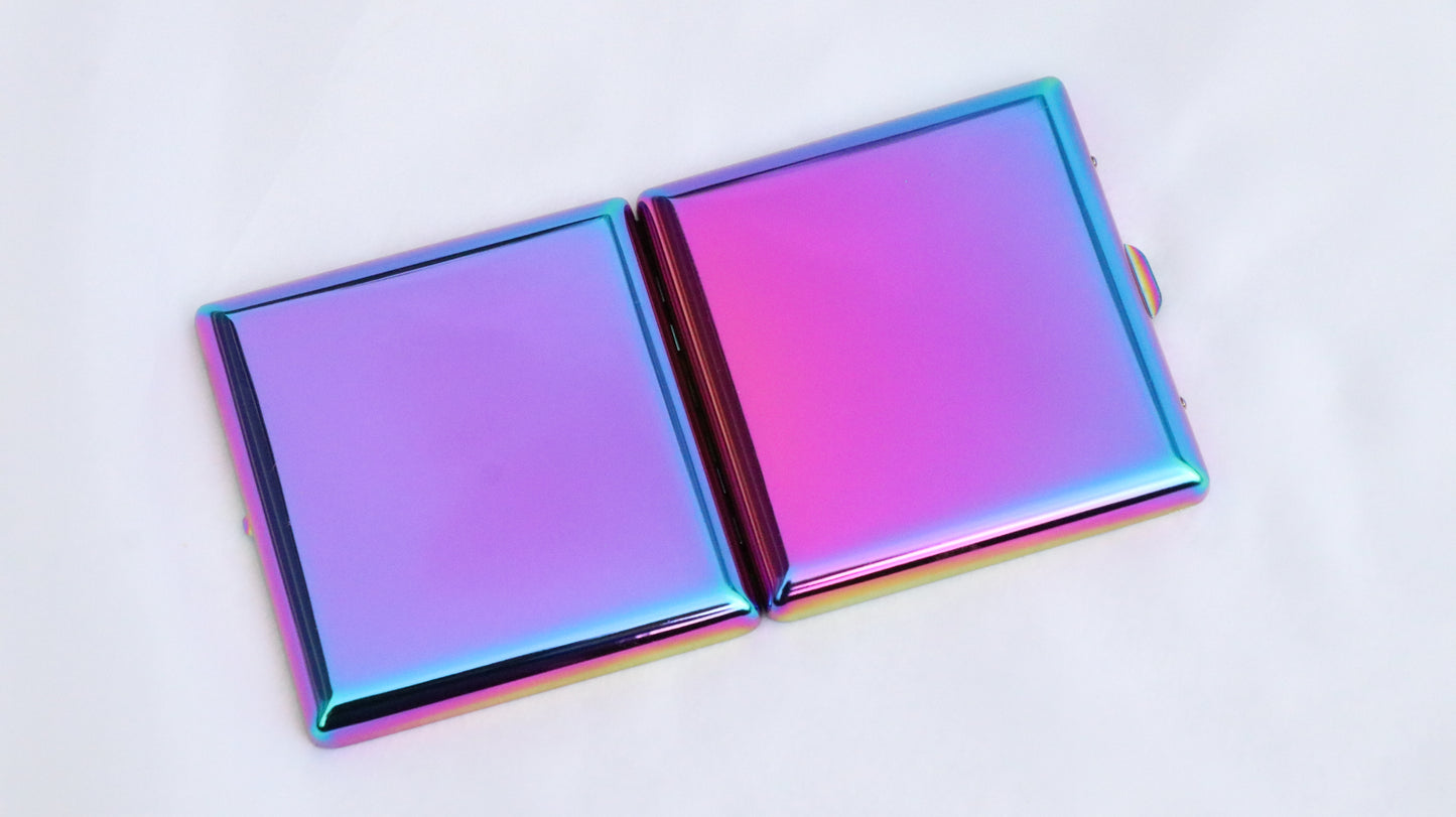 Cigarette Case Rainbow Metallic - Fancy Puffs Smoke Shop