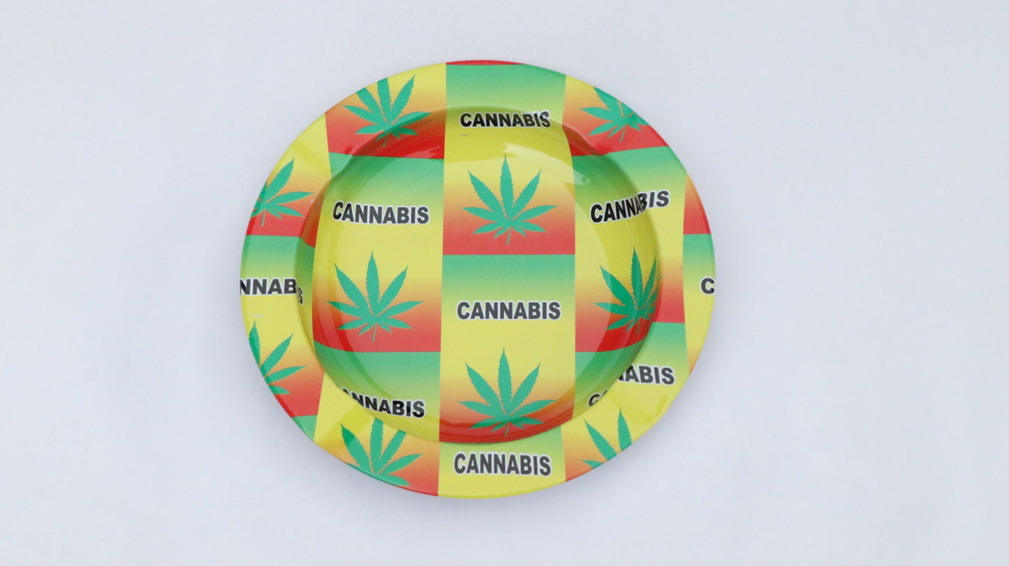 Metallic Leafy Ashtray - Fancy Puffs Smoke Shop