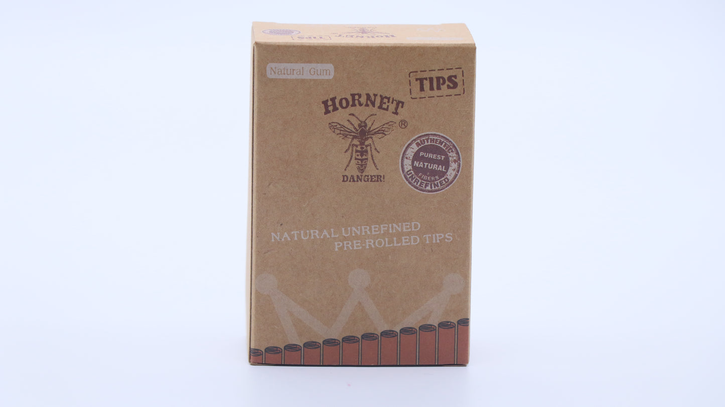 Hornet Pre-Rolled Tips Brown - 7mm