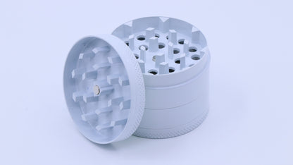 4-Piece Herb Grinder - 50mm Medium White glow