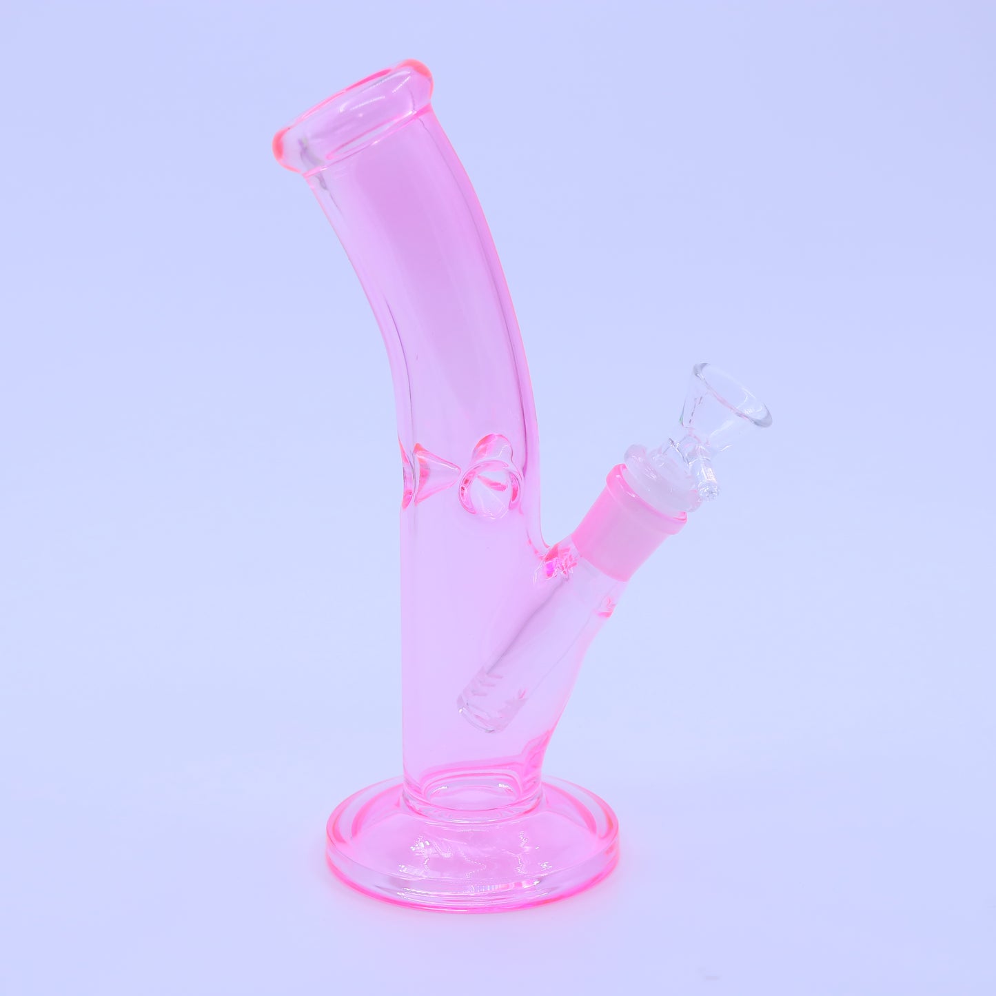 10" Funky Straight Bent Glass Waterpipe