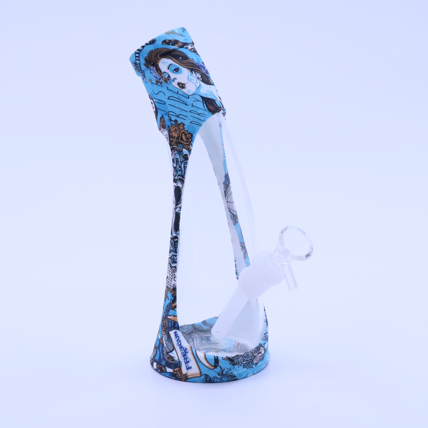 10" Horn Glass Silicone Waterpipe