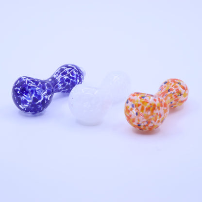 4" Colorblast Spoon Glass Pipe