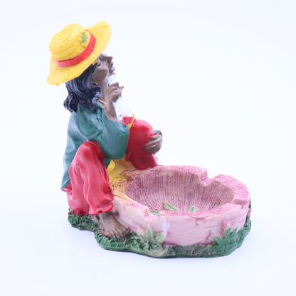 Rasta Lady Resin Ashtray