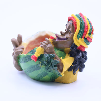 Rasta Melon Resin Ashtray