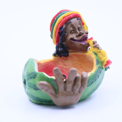 Rasta Melon Resin Ashtray