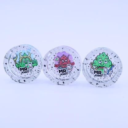 Mr. Joint Round Glass Ashtray