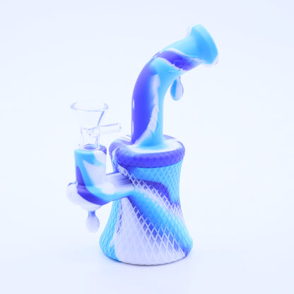 8" Drops Silicone Waterpipe