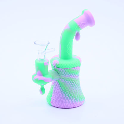 8" Drops Silicone Waterpipe
