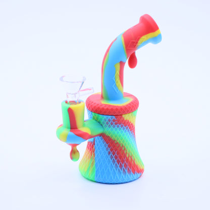 8" Drops Silicone Waterpipe