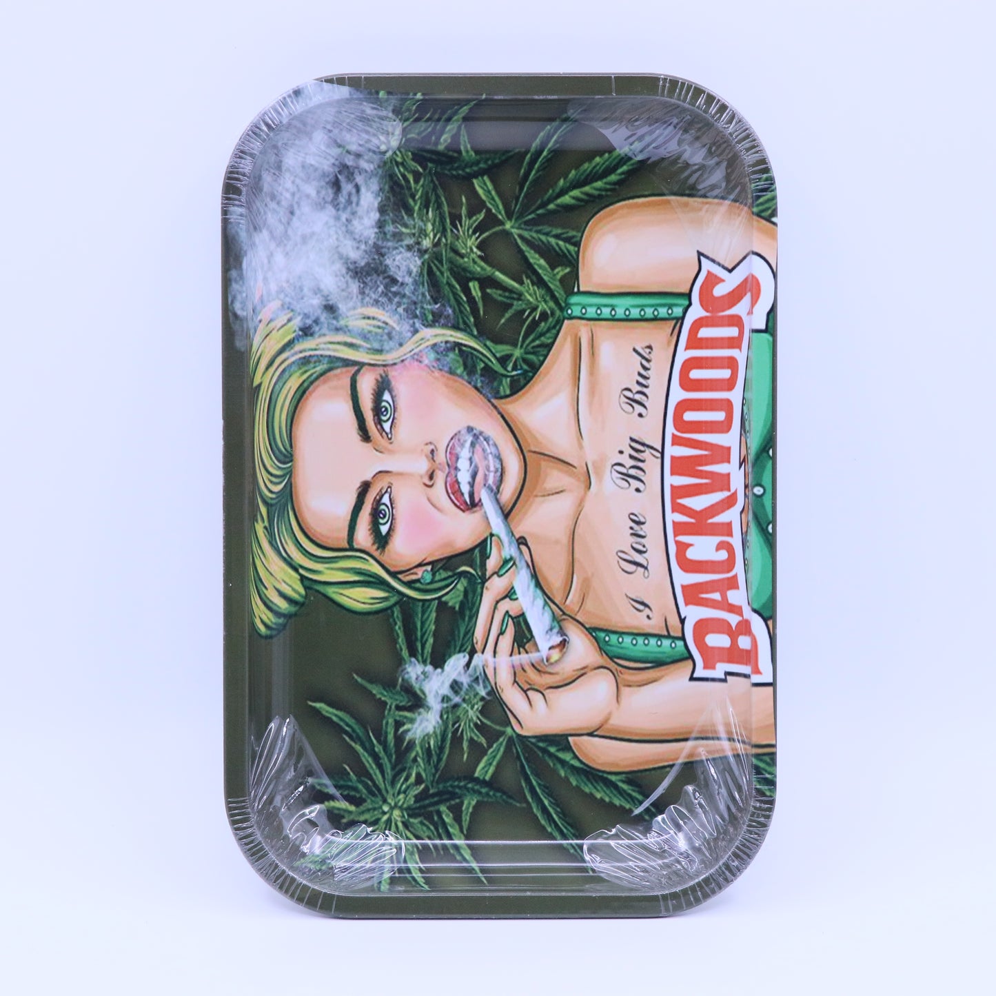 Bckwoods Chq Metallic Rolling Tray - Large