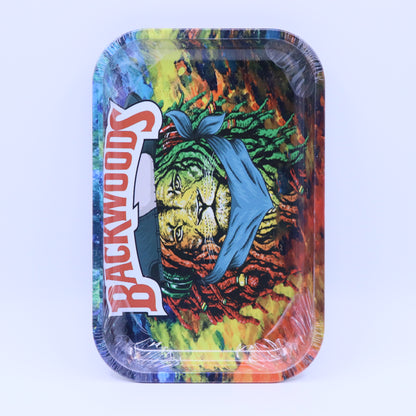 Bckwoods Lion Metallic Rolling Tray - Large