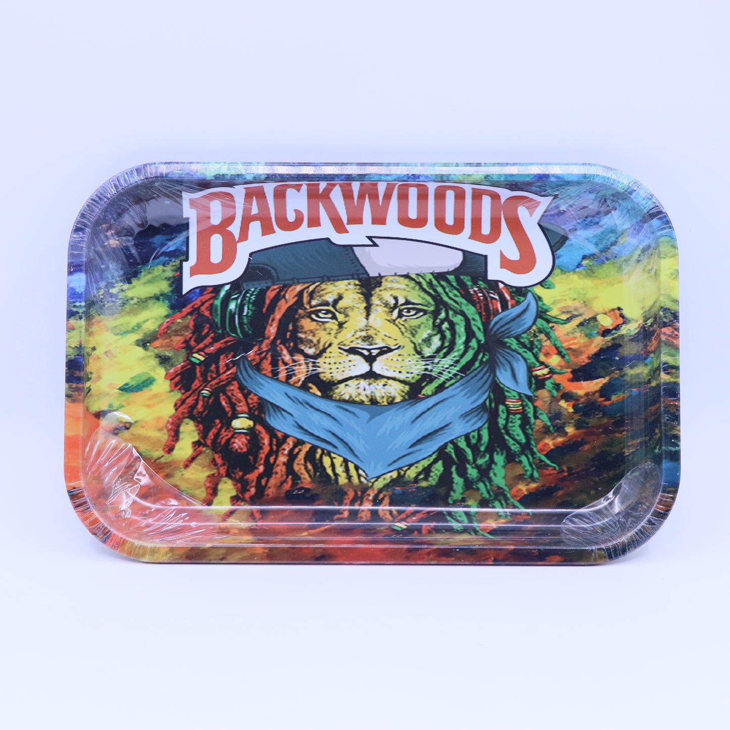 Bckwoods Lion Metallic Rolling Tray - Large