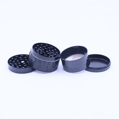 50mm Skullz Rasta 4-Part Metallic Grinder - Medium