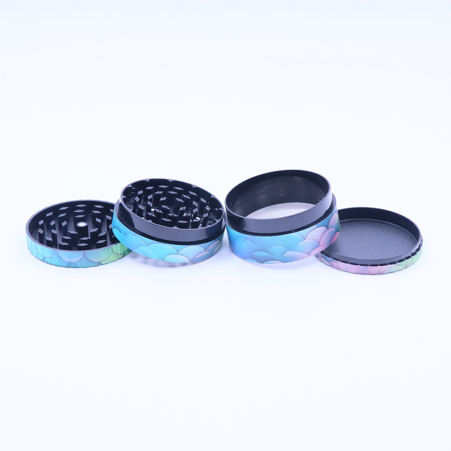 80mm Scaley 4-Part Acrylic Grinder - XLarge