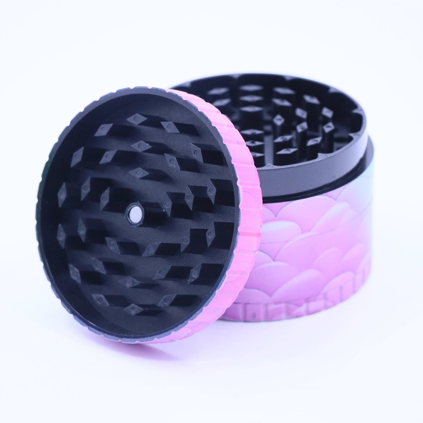 80mm Scaley 4-Part Acrylic Grinder - XLarge