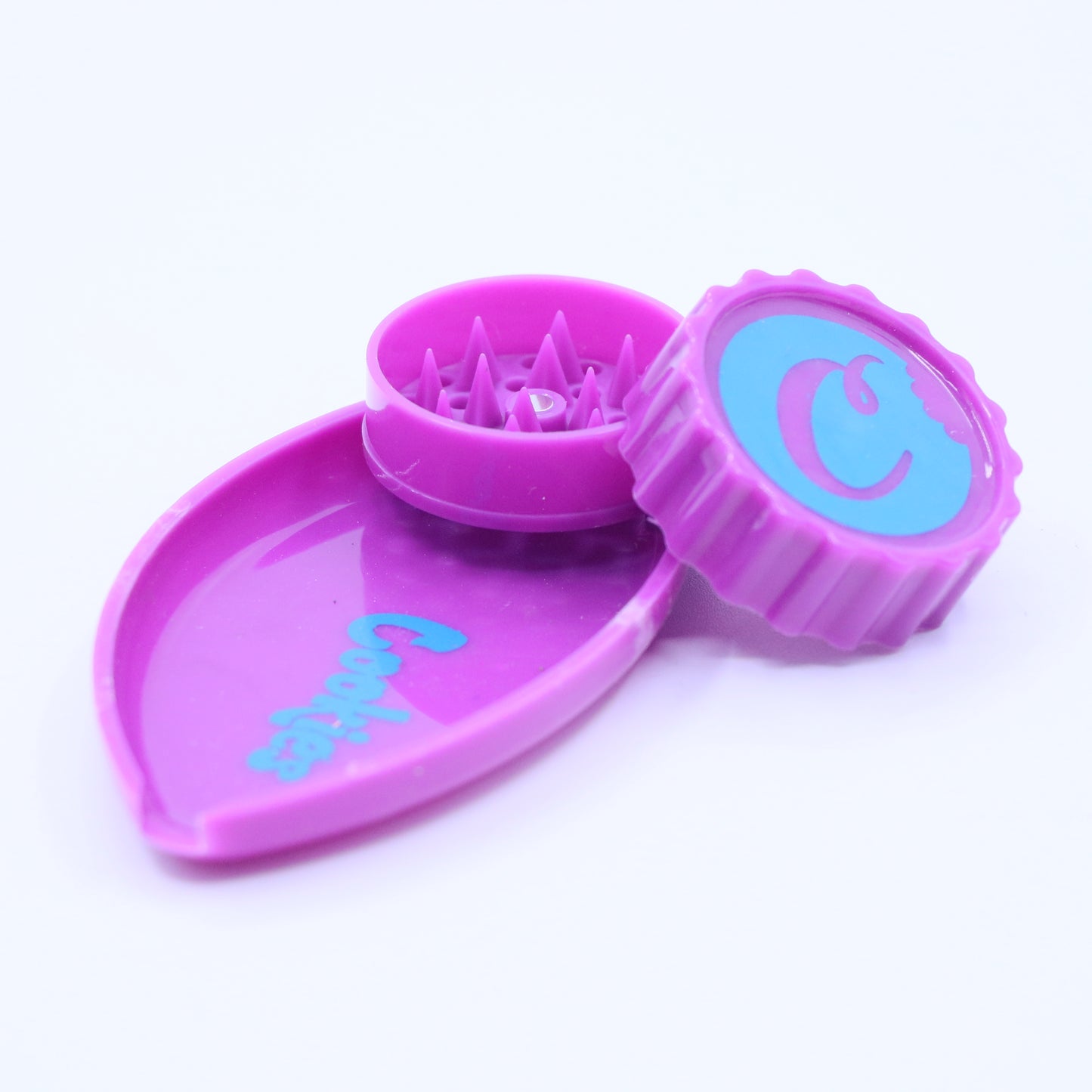 40mm Cookies 2-Part Plastic Grinder & Tray - Small