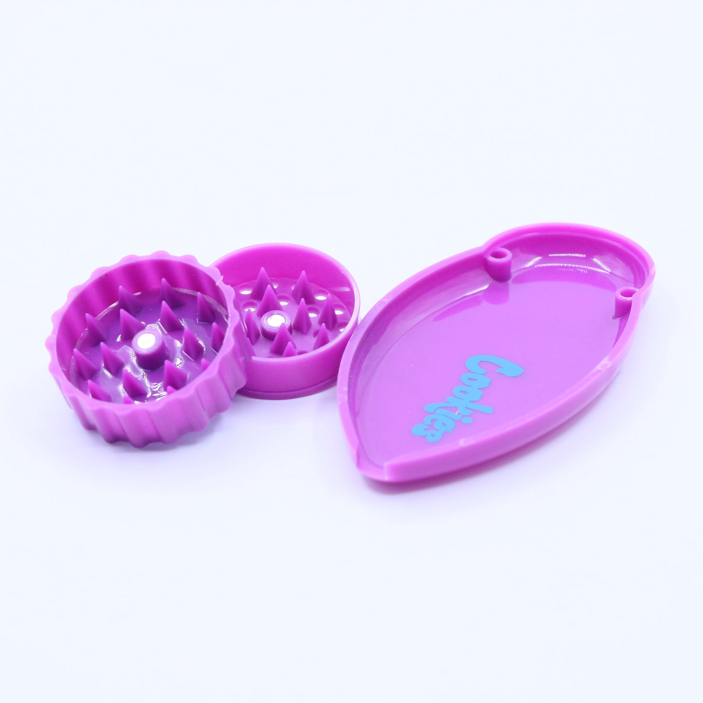 40mm Cookies 2-Part Plastic Grinder & Tray - Small
