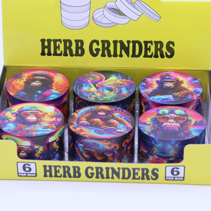 60mm Ape 4-Part Metallic Grinder - Large