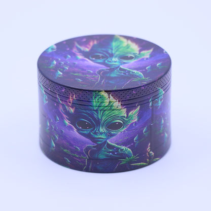 60mm Alien 4-Part Metallic Grinder - Large
