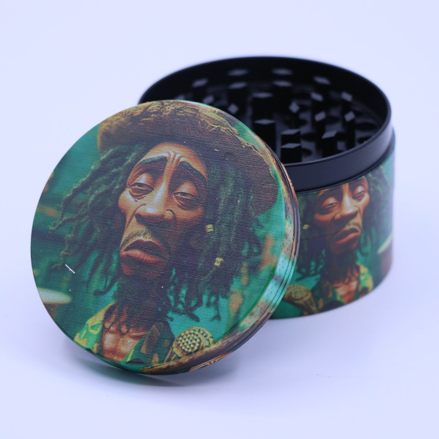 60mm Rasta 4-Part Metallic Grinder - Large