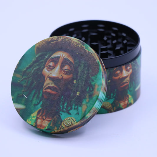 60mm Rasta 4-Part Metallic Grinder - Large