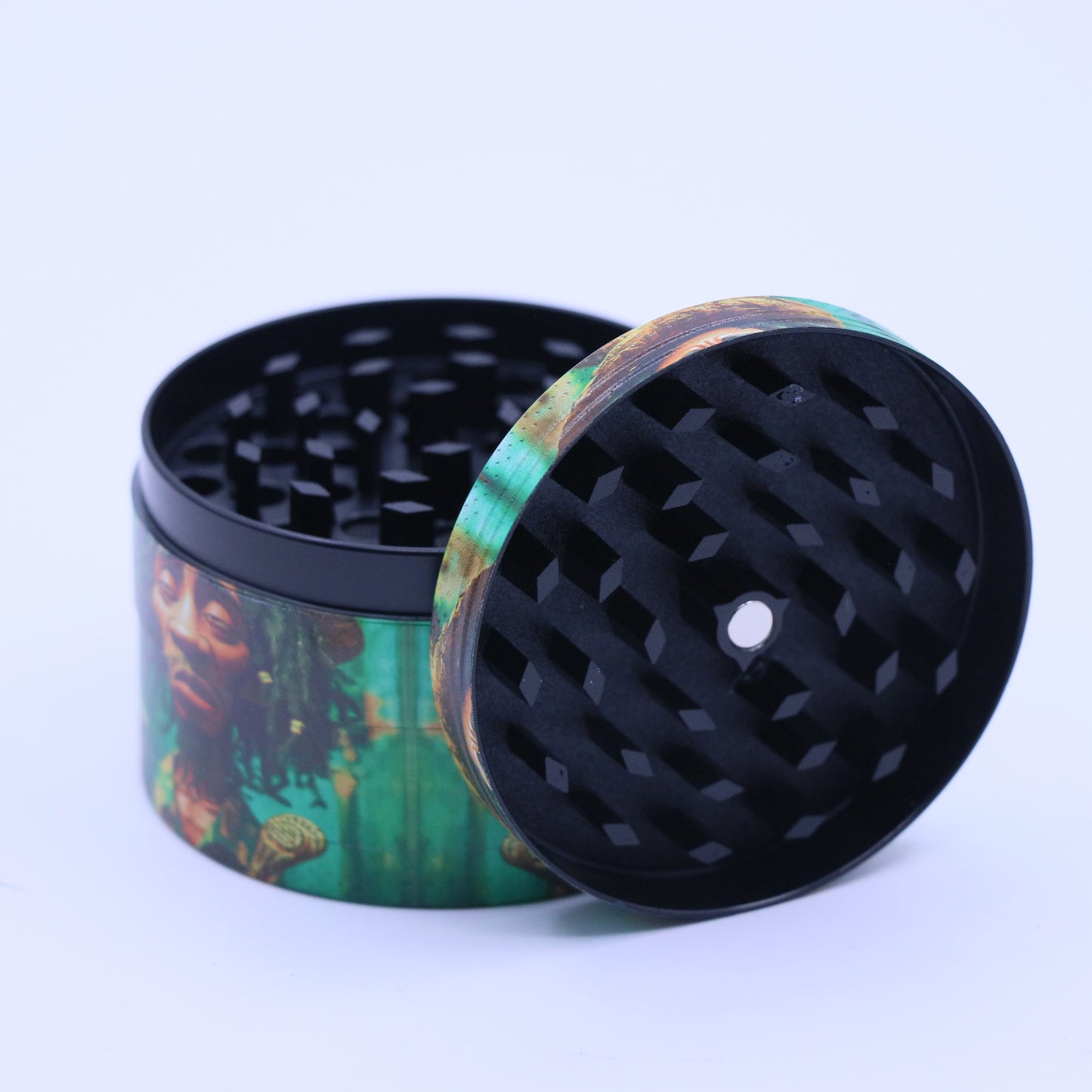 60mm Rasta 4-Part Metallic Grinder - Large