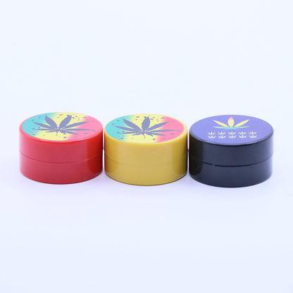 40mm Leaf 2-Part Metallic Grinder - Small