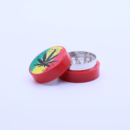 40mm Leaf 2-Part Metallic Grinder - Small