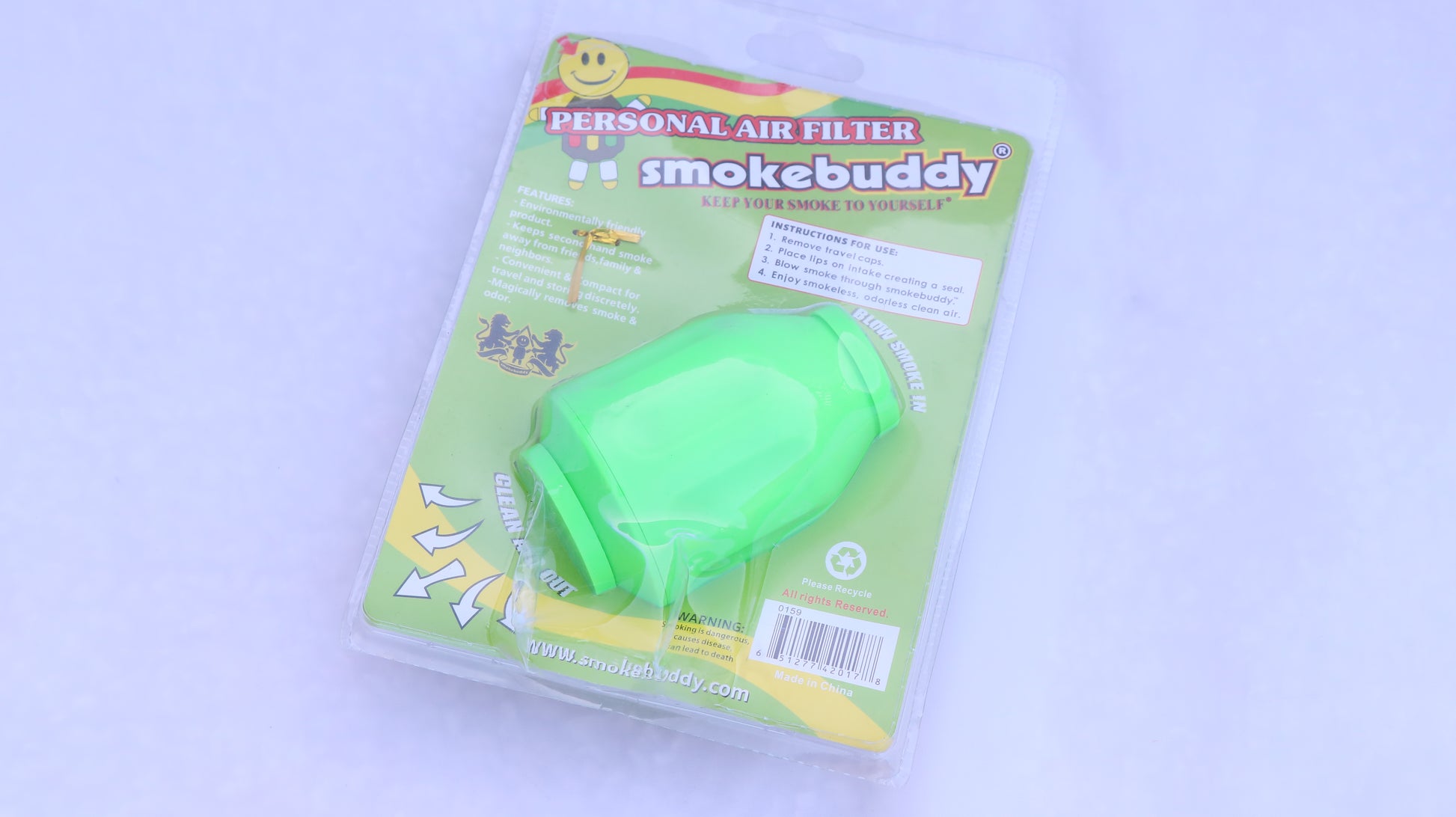  Smoke Buddy 0159-WHT Personal Air Filter, White : Automotive