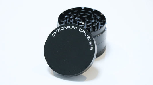 60mm 4-Piece Chromium Crusher Grinder - Fancy Puffs Smoke Shop
