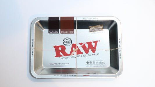 RAW Tray Silver - Small - Fancy Puffs Smoke Shop