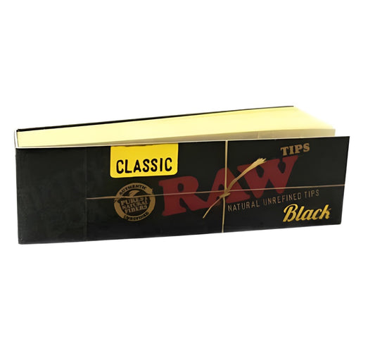 RAW CLASSIC Tips - Black Edition - Fancy Puffs Smoke Shop
